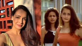 Dia Mirza as background dancer