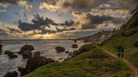 The east coast of Barbados, on March 3, 2023, with its rough Atlantic winds and rocky beaches, feels like another place entirely from the luxury resorts of the west coast. (Tony Cenicola/The New York Times)