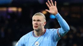 Manchester City's Erling Haaland cpould miss the Liverpool game