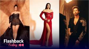 Flashback Friday: Celebrities experiment with slits, silhouettes, and sequins