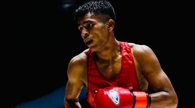 Govind Kumar Sahani win a silver medal in the 48kg weight class at the Strandja Memorial Boxing Tournament. (BFI Media)