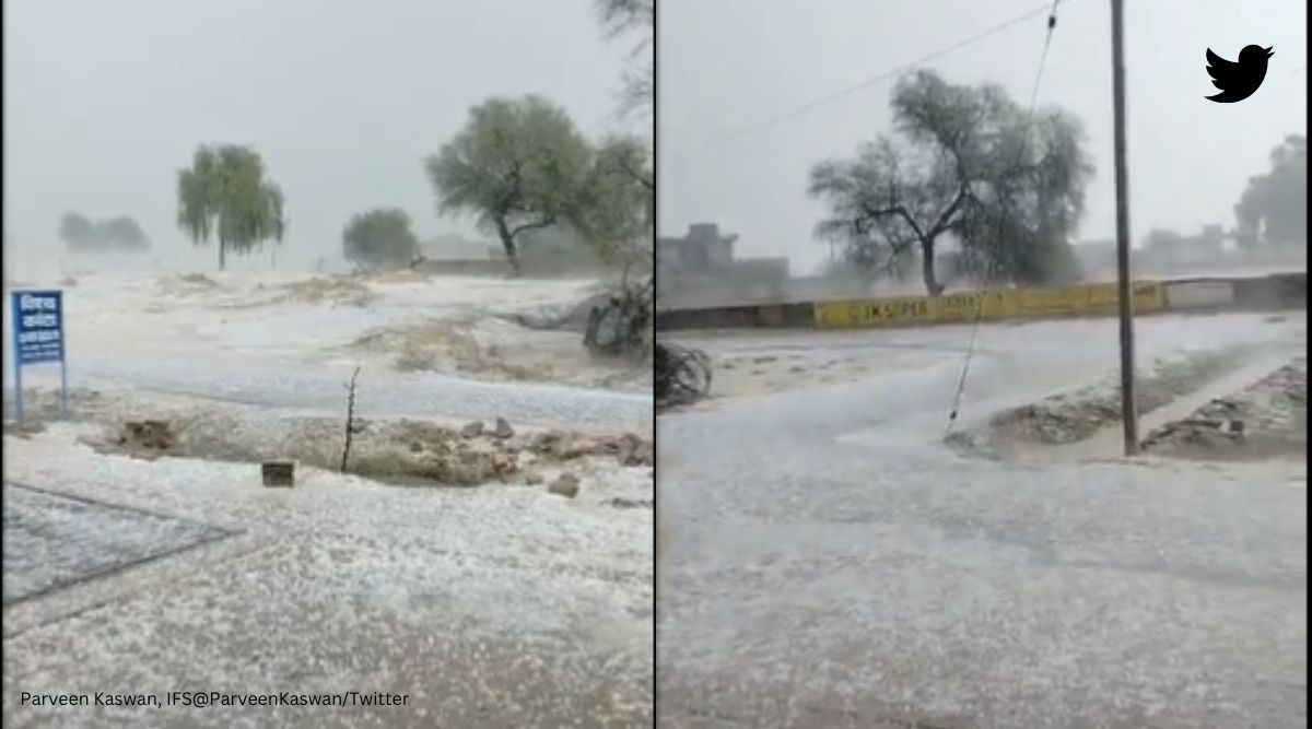 Hailstorms hit Rajasthan village. Watch video | Trending News - The ...