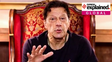 Imran Khan addressing Pakistan in a video message
