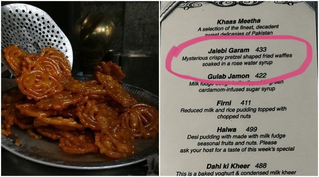 International Booker Prize-winning translator Daisy Rockwell had recently tweeted a photo of the menu from a restaurant in Pakistan describing 'jalebis'. (Photos: Express Archives, Twitter)
