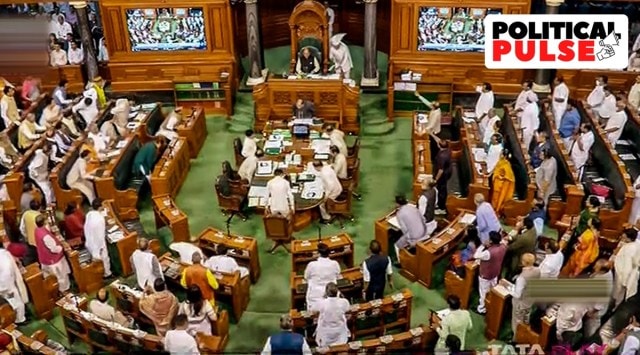 Proceedings of Lok the Sabha underway during the Budget Session of Parliament on Monday. (Photo: PTI)