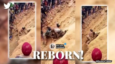 Nine miners escape from collapsed gold mine