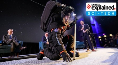 Jim Stein in the newly unveiled AxEMU