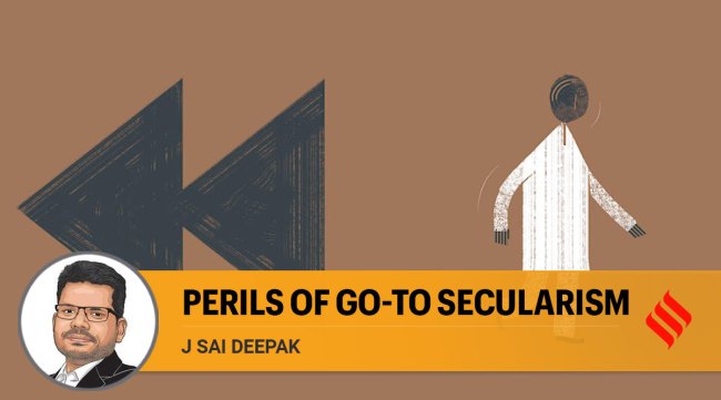 Acknowledgment of historical truths does not require the state to embrace a particular religious identity. (Illustration by C R Sasikumar)
