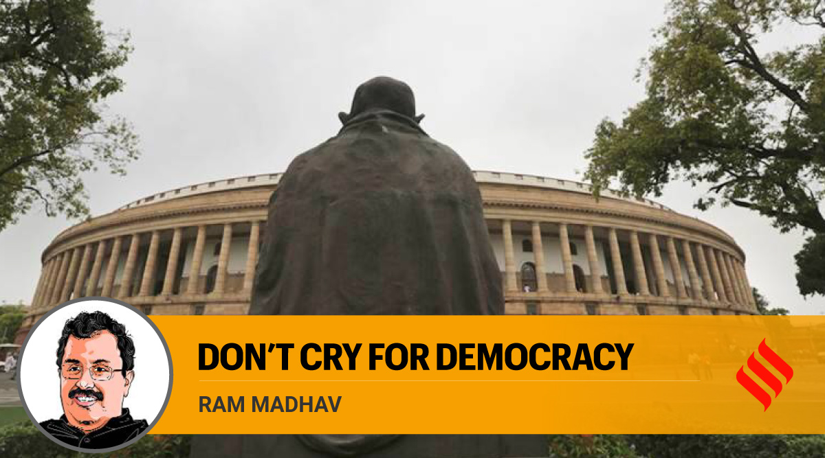 Ram Madhav writes Don’t cry for democracy The Indian Express