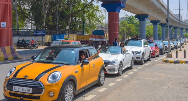 Bengaluru luxury car and bike rally