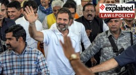 Congress leader Rahul Gandhi arrives at IGI Airport in New Delhi, Thursday, March 23, 2023.
