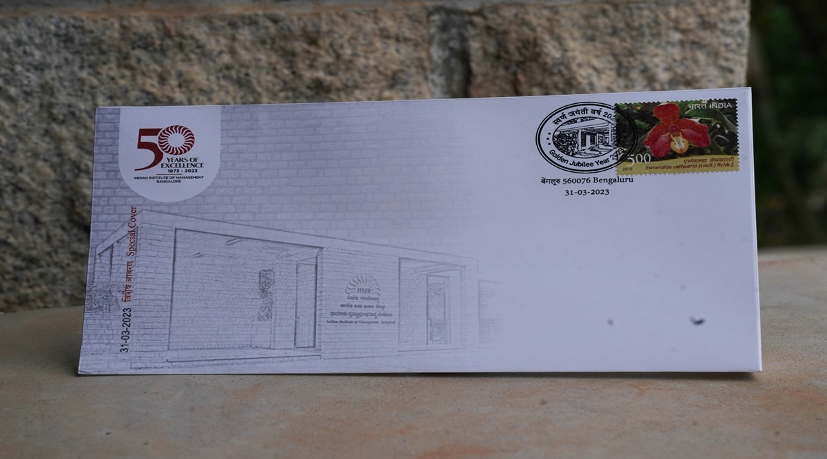 India Post showcases special postal cover on IIMBangalore Education