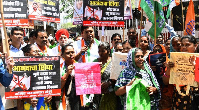 Congress protests against ‘govt failure’ to deliver ration kits to ...