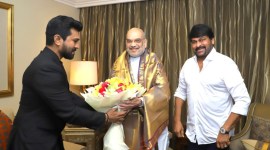 Ram Charan- Amit Shah- Chiranjeevi- RRR