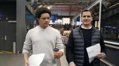 Roger Federer et Trevor Noah