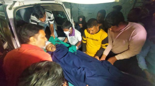 A hippopotamus attacked zoo Curator Pratyush Patnkar and a security guard at Sayajibaug Zoo in Vadodara on Thursday and they were shifted to Narahari Hospital after being injured. (Express photo by Bhupendra Rana) 