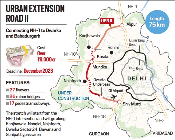 Delhi Area Route Maps | About Delhi Roads | Road Map of Delhi