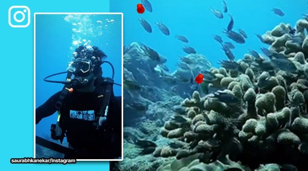 Scuba diving in Murudeshwara