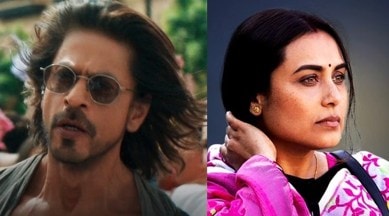 Actors Shah Rukh Khan and Rani Mukerji