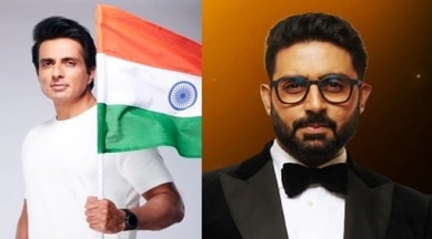 Actors Sonu Sood and Abhishek Bachchan