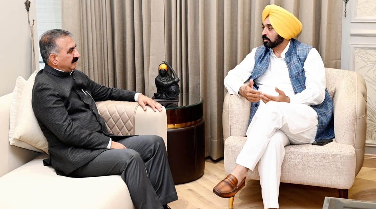 Himachal Cm Sukhu Calls On Punjab Counterpart Mann Says There Was ‘communication Gap Over 6292