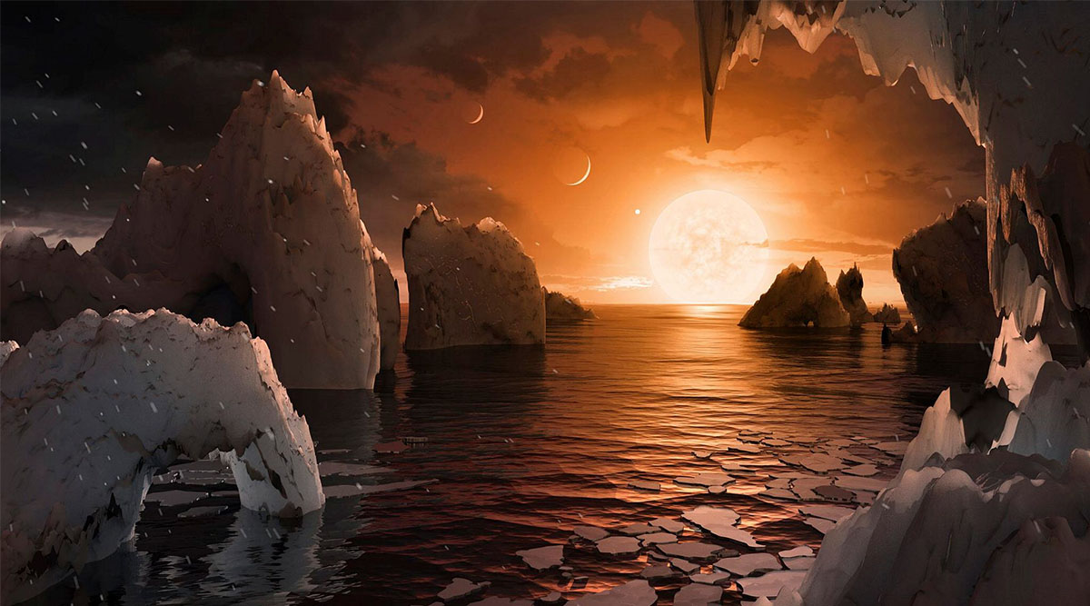 Illustration of planet Trappist 1 could be