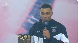 PSG celebrates, Kylian Mbappe, Kylian Mbappe time top scorer, Kylian Mbappe top scorer, PSG's top scorer