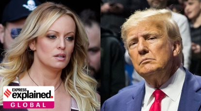 Starmi Daniel Videos - Donald Trump indicted: What porn star Stormy Daniels alleged against him |  Explained News - The Indian Express