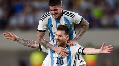 Argentina's Lionel Messi, Argentina vs PAnama