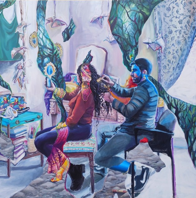 art, art exhibition, new delhi, onkaf gallery, spanish artist, watercolour, realities, spiritual, india, indian express