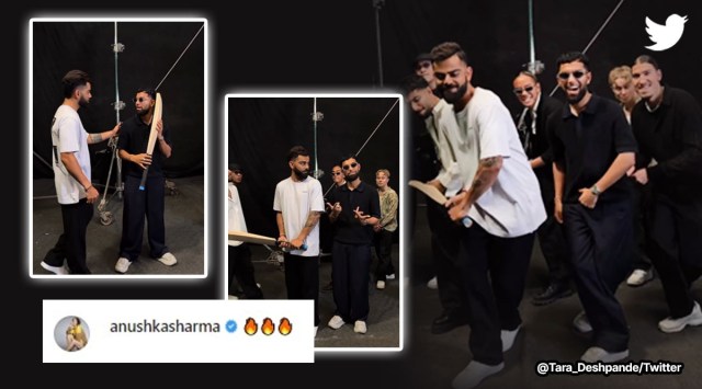 Virat Kohli dances with Quick Style team