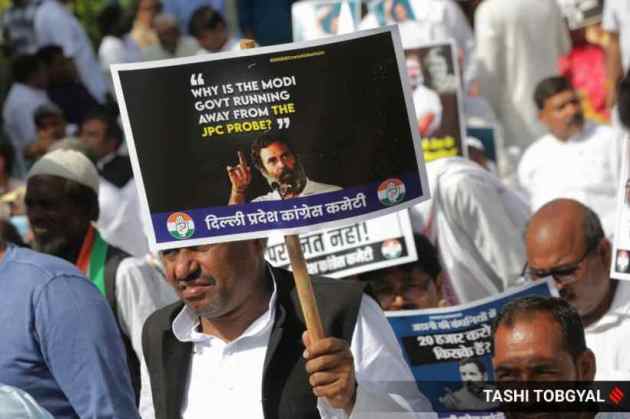 Congress satyagraha, rahul gandhi, rahul gandhi disqualification,