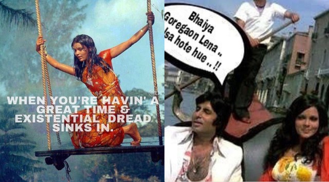 Zeenat Aman- memes- Amitabh Bachchan
