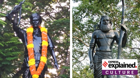 statues of alluri sitharama raju and komaram bheem