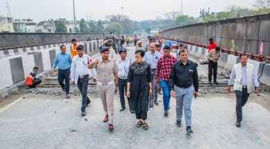 PWD Minister Atishi inspects work at Chirag Dilli flyover