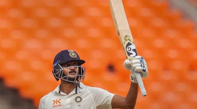 Ahmedabad: Indian batter Axar Patel celebrates after scoring a half century during the 4th day of the fourth test cricket match between India and Australia, at Narendra Modi Stadium, in Ahmedabad, Sunday, March 12, 2023. (PTI Photo/Atul Yadav)