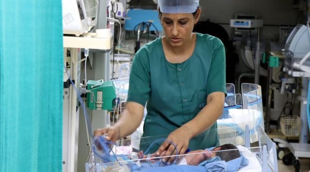 ndew born baby abandoned, ludhiana news, indian express