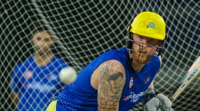 Ben Stokes in CSK training camp