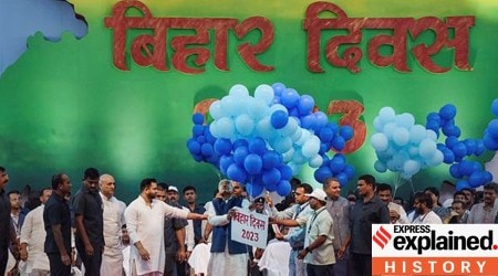 Nitish Kumar at Bihar Diwas event