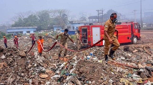 Brahmapuram, Kochi garbage mound fire