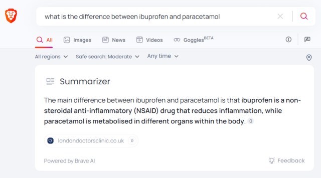 brave summarizer browser ai search featured