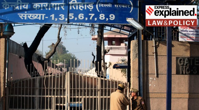 An outside view of Tihar Jail no 3 in Delhi.