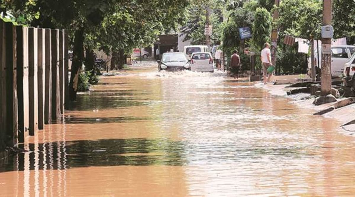 chandigarh water logging