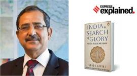 Ashok Lahiri; the cover of his book, India in Search of Glory.