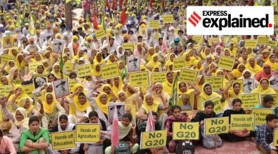 protest against the G-20 meet at Amritsar