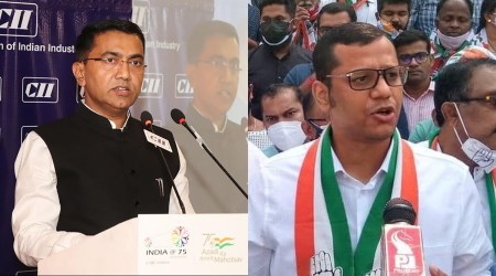 Goa CM Pramod Sawant and Leader of Opposition Yuri Alemao (PTI/Facebook)