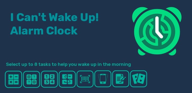 solve math problems app i can't wake up clock app