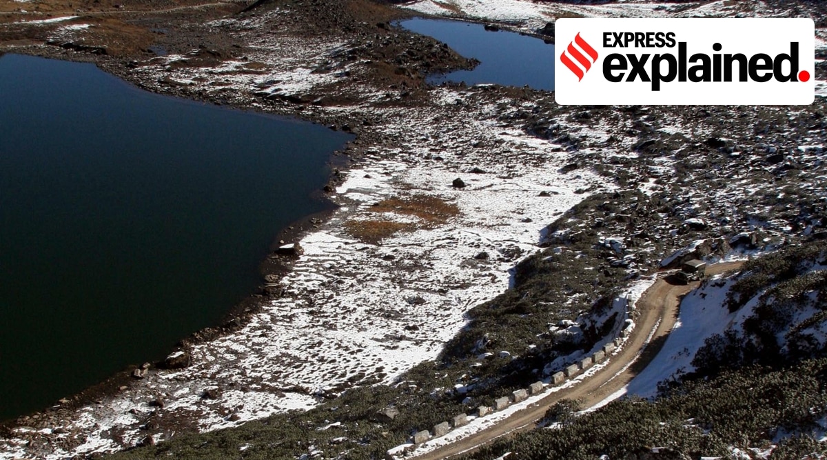 A view of the road on the way to the Line of Actual Control, at the India-China Border in Tawang, Arunachal Pradesh.