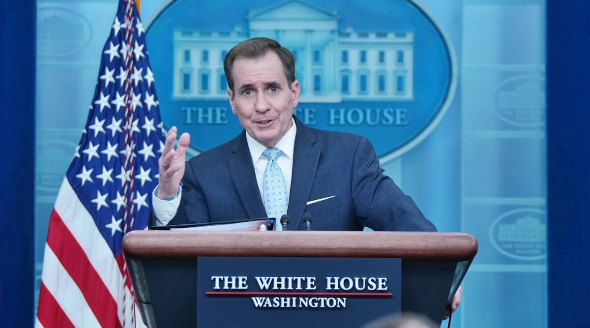 John Kirby addresses media