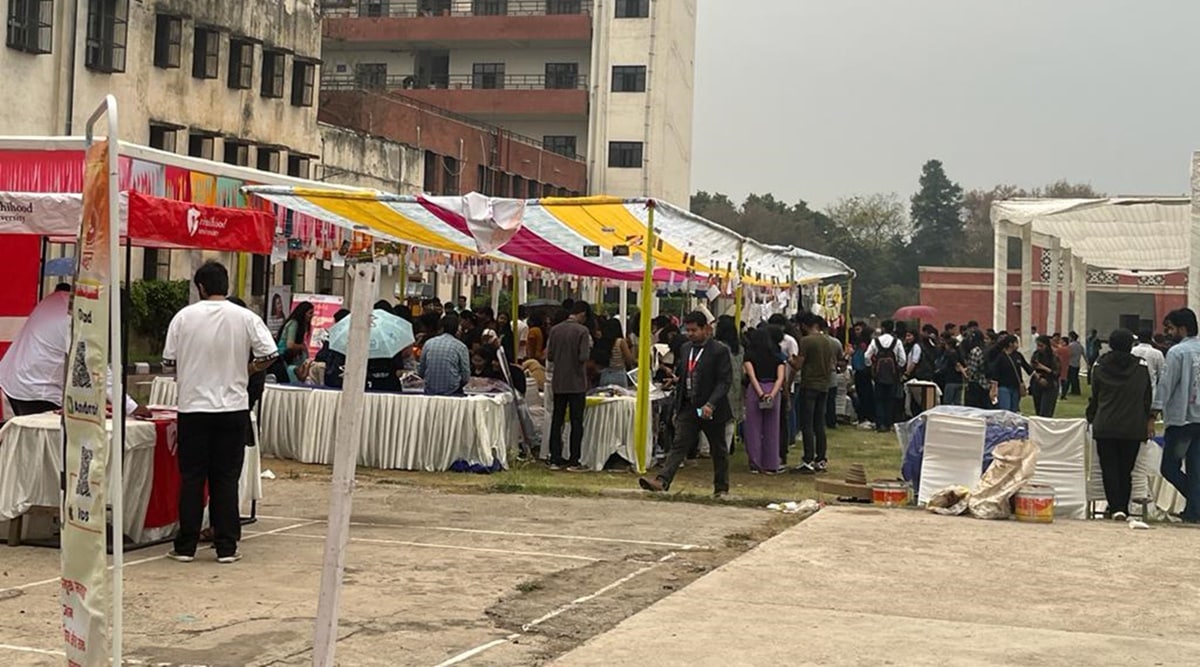 Delhi University, DU lit fest, Delhi University Literary Fest, raining in Delhi, Delhi rains, Delhi weather update, Indian Express, Indian Express News